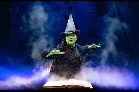 Elphaba in the UK touring production of Wicked